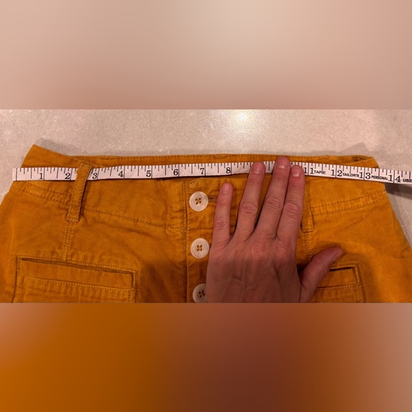 Free People mustard crop corduroy pant - Picture 5 of 6